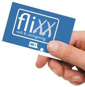 Visitekaart Flixx - Web & Vormgeving