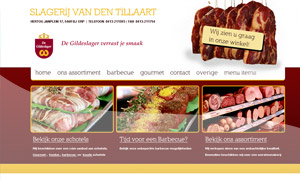 Webdesign en logo slagerij website