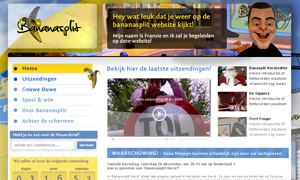 Webdesign van Bananasplit.nl