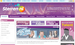 Webdesign voor Sterren.nl
